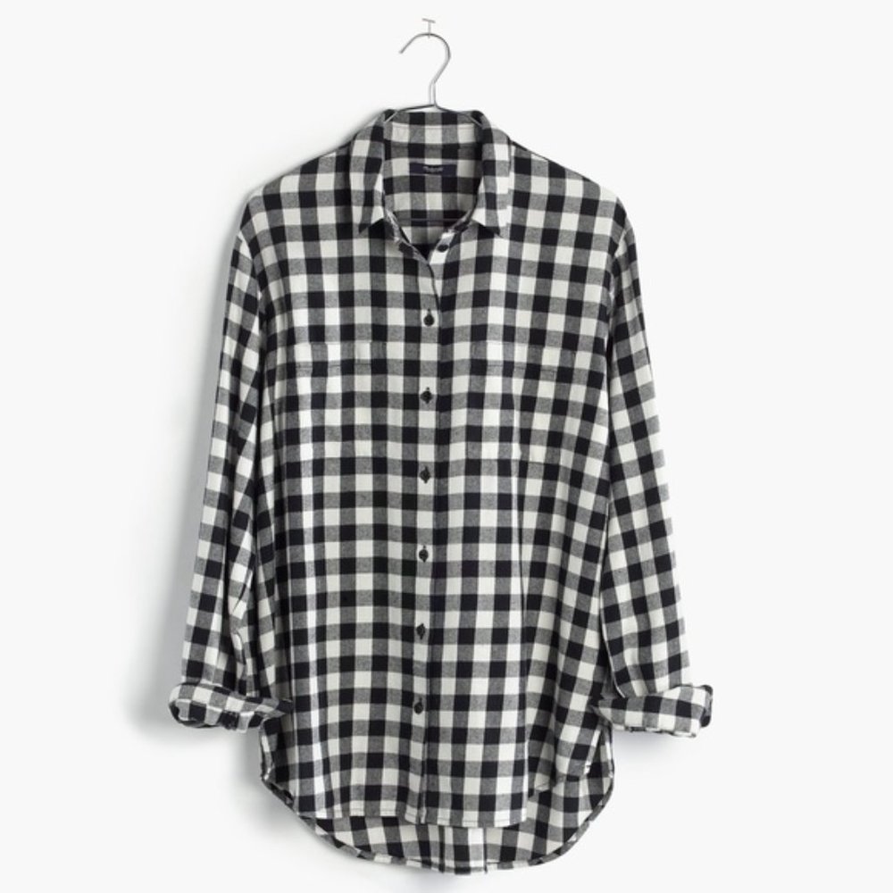 Madewell Oversized Boyshirt in Buffalo Check - Picture 4 of 13